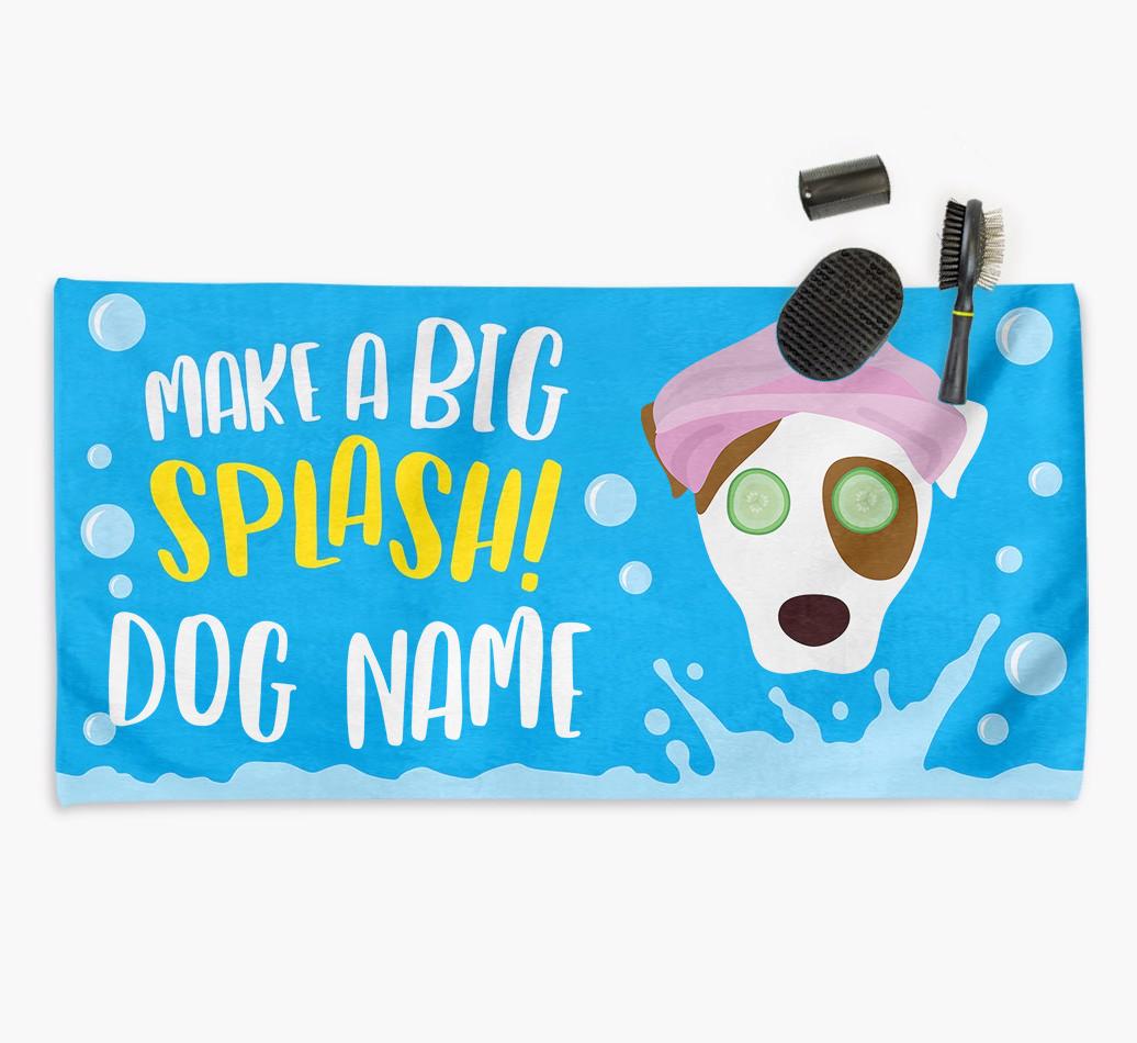 Personalised 'Make a BIG Splash' Towel for your {breedCommonName}