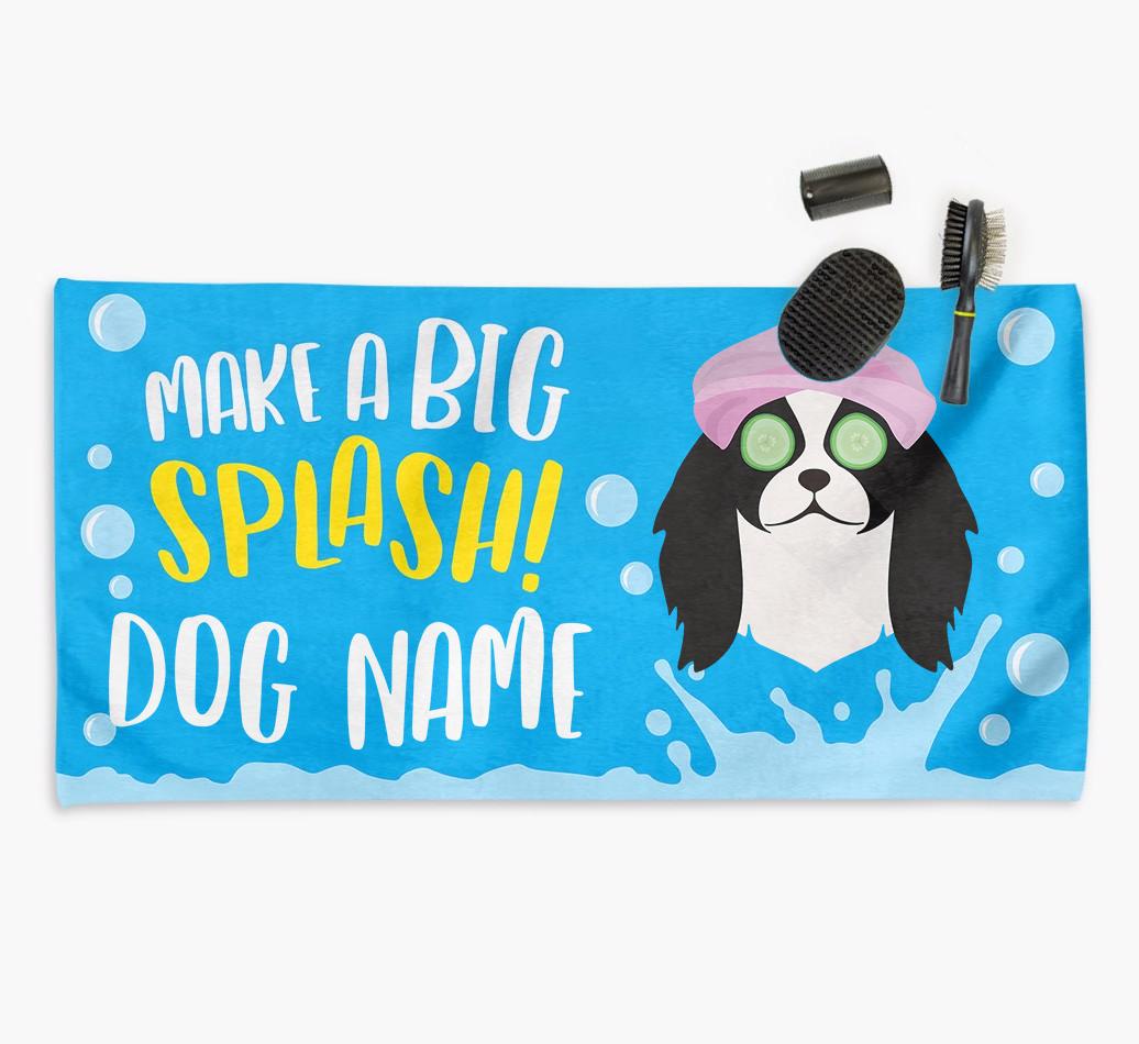 Personalised 'Make a BIG Splash' Towel for your {breedCommonName}