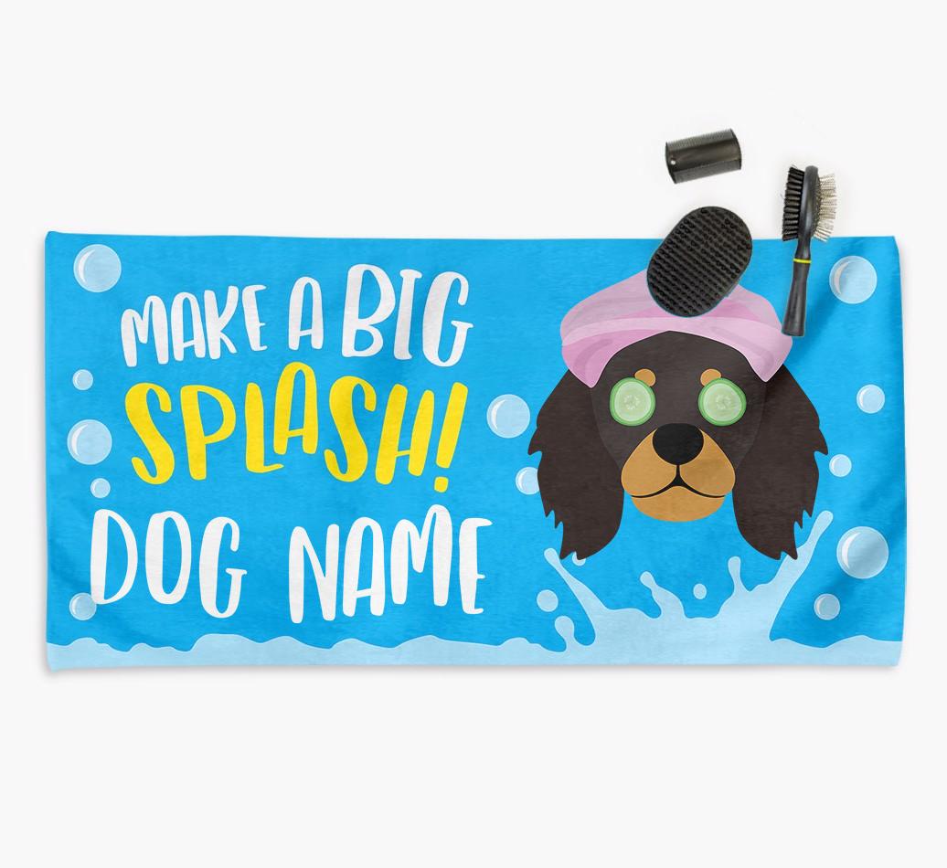Personalised 'Make a BIG Splash' Towel for your {breedCommonName}