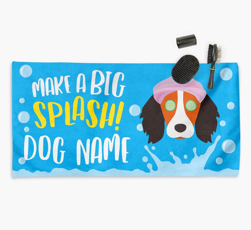 Personalised 'Make a BIG Splash' Towel for your {breedCommonName}
