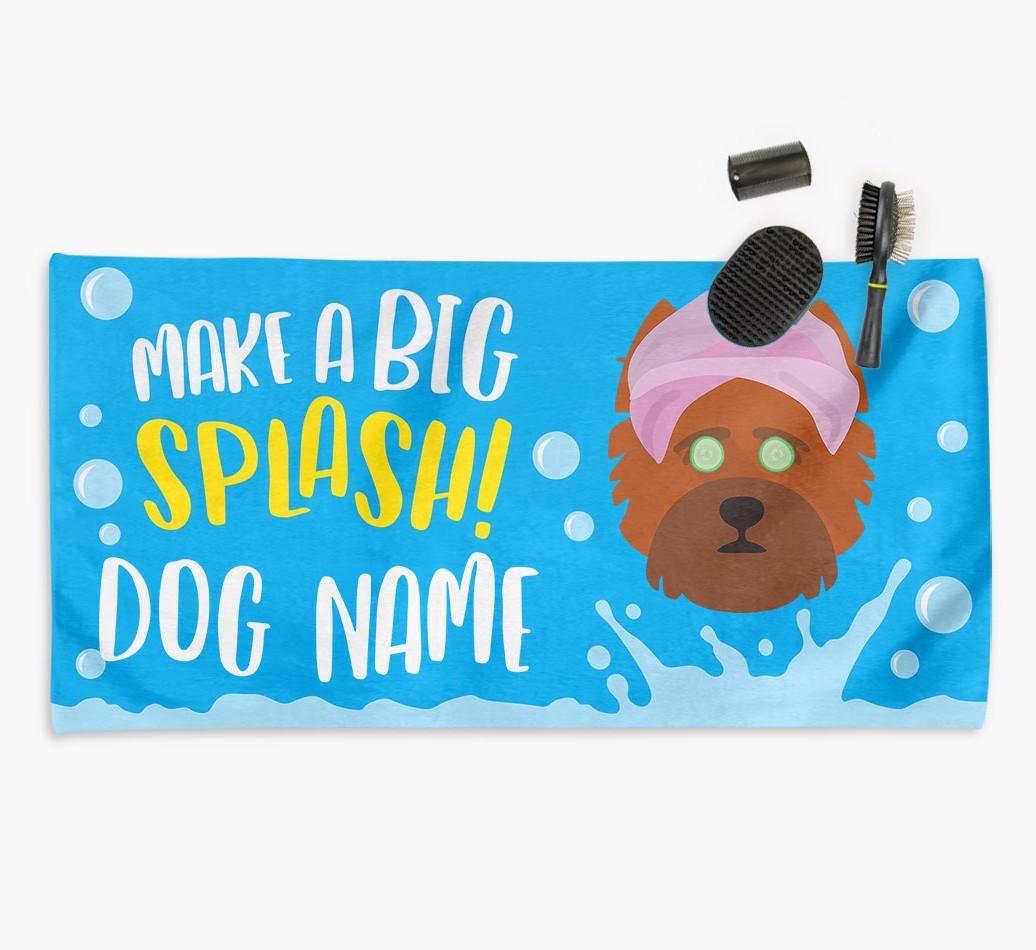 Personalised 'Make a BIG Splash' Towel for your {breedCommonName}