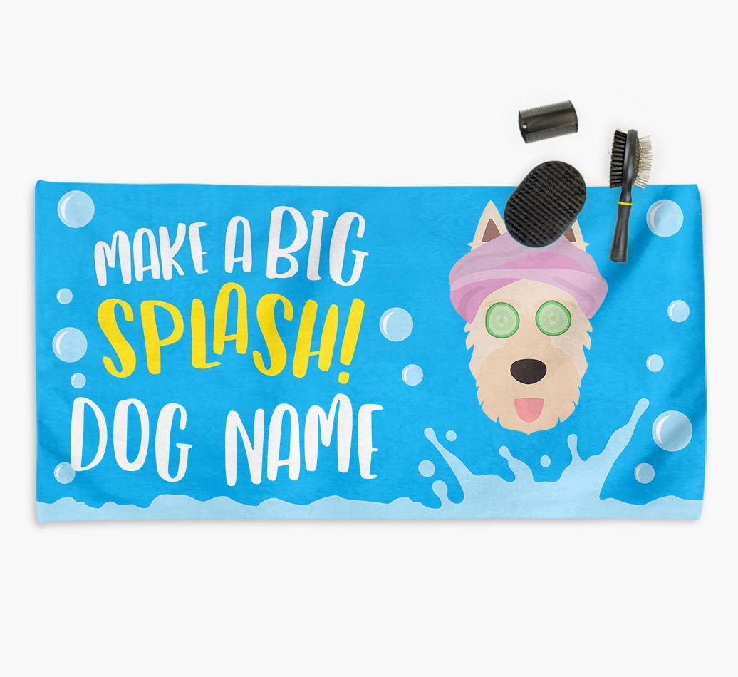 Personalised 'Make a BIG Splash' Towel for your {breedCommonName}