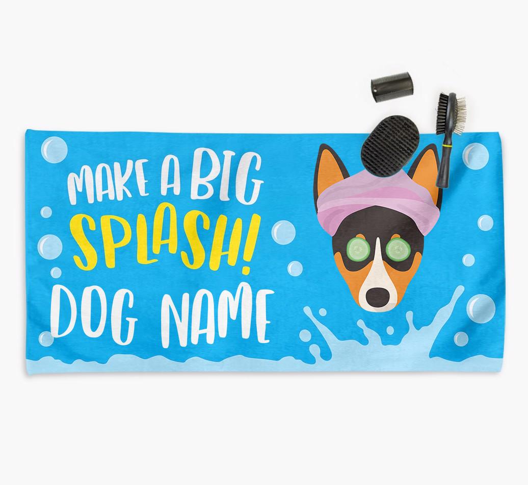 Personalised 'Make a BIG Splash' Towel for your {breedCommonName}