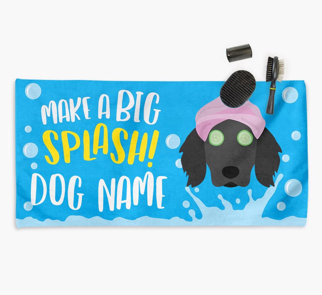 Personalised 'Make a BIG Splash' Towel for your {breedCommonName}