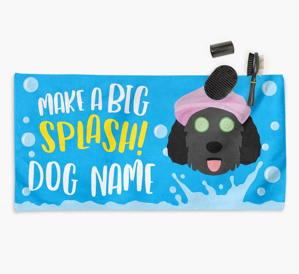 Personalised 'Make a BIG Splash' Towel for your {breedCommonName}