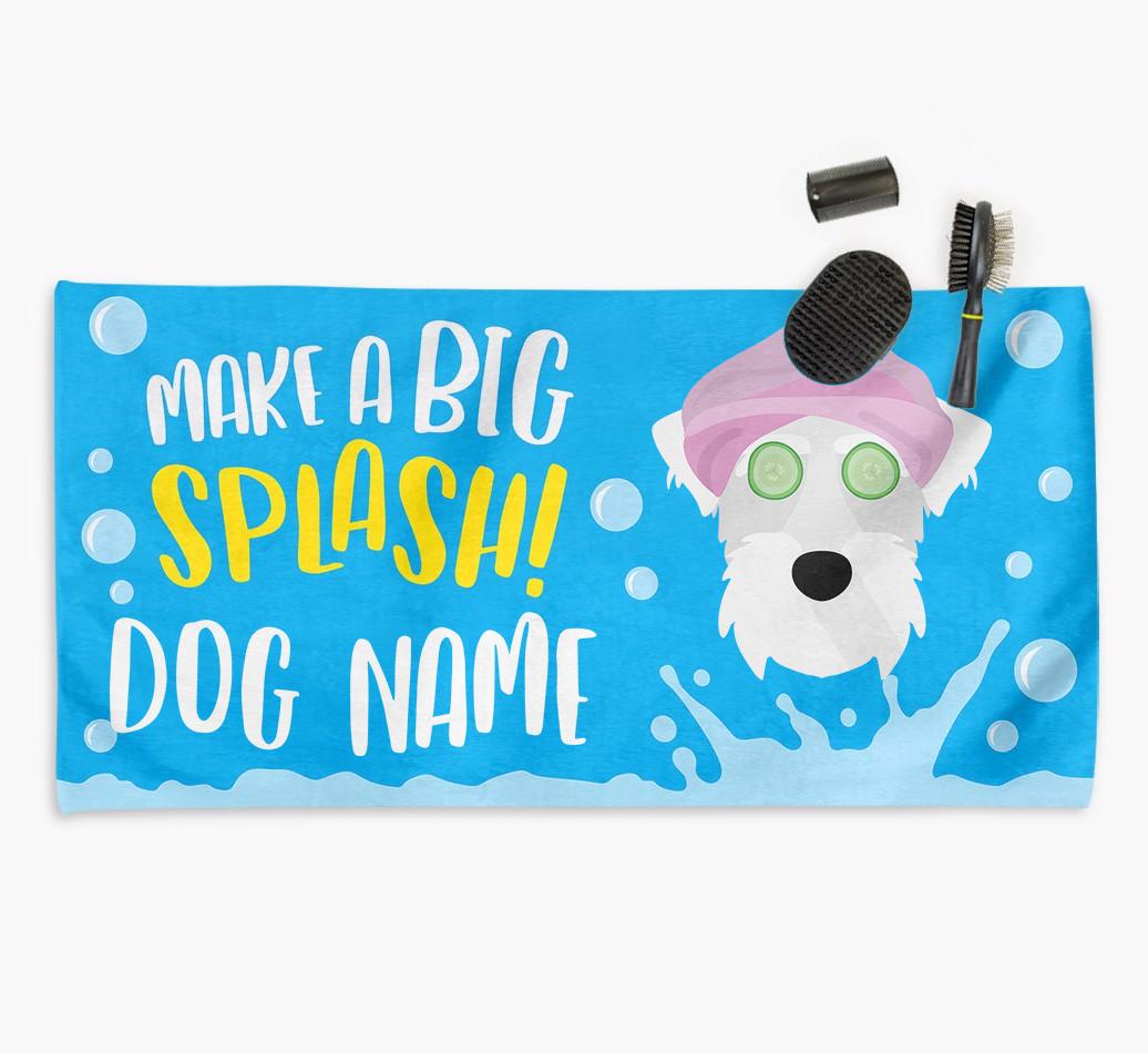 Personalised 'Make a BIG Splash' Towel for your {breedCommonName}
