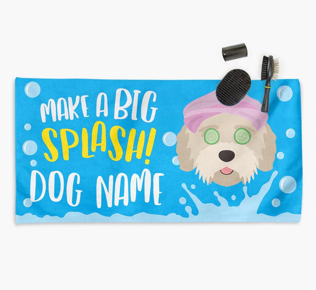 Personalised 'Make a BIG Splash' Towel for your {breedCommonName}