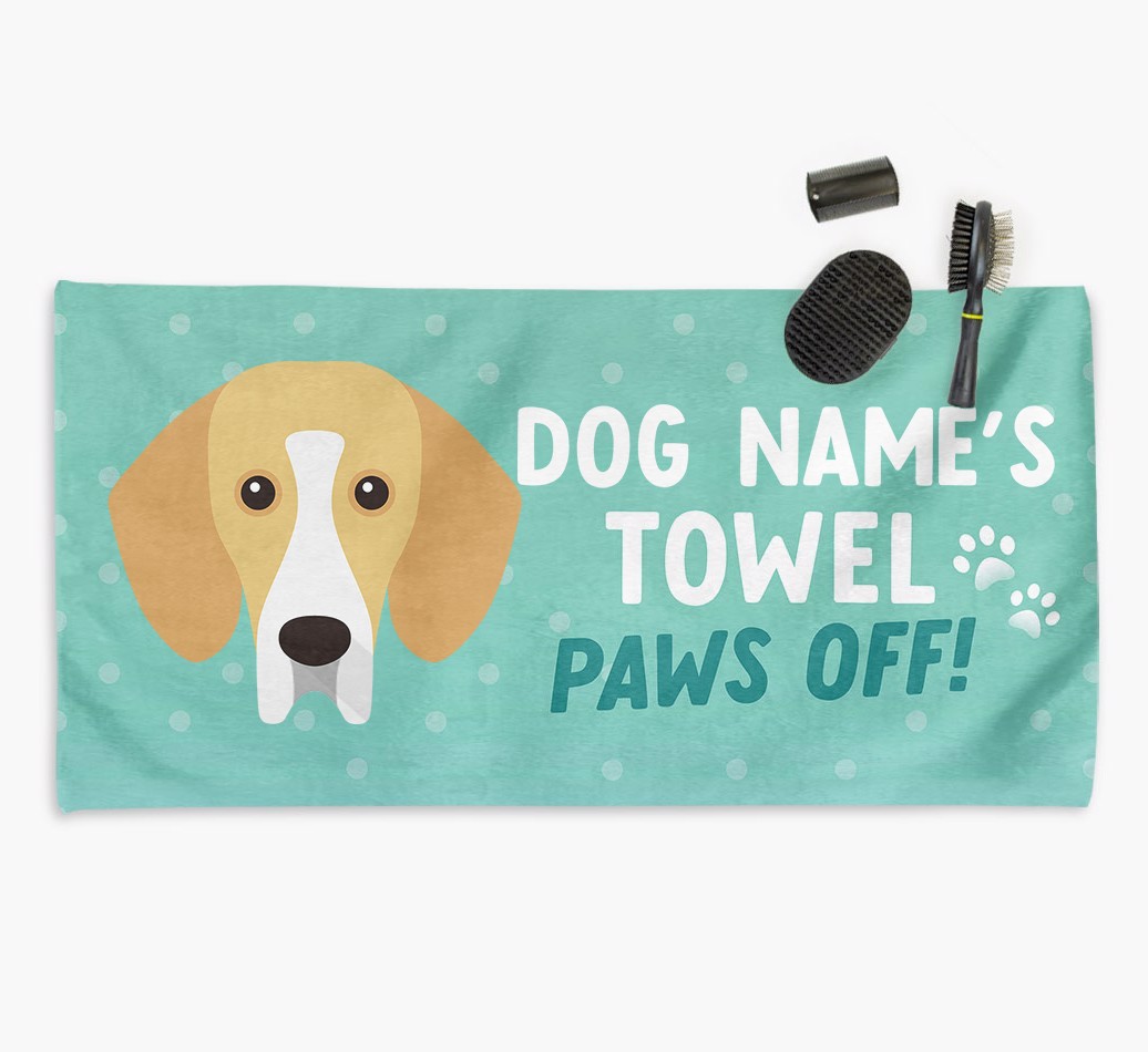 'Paws Off' Dog Towel for your {breedCommonName}
