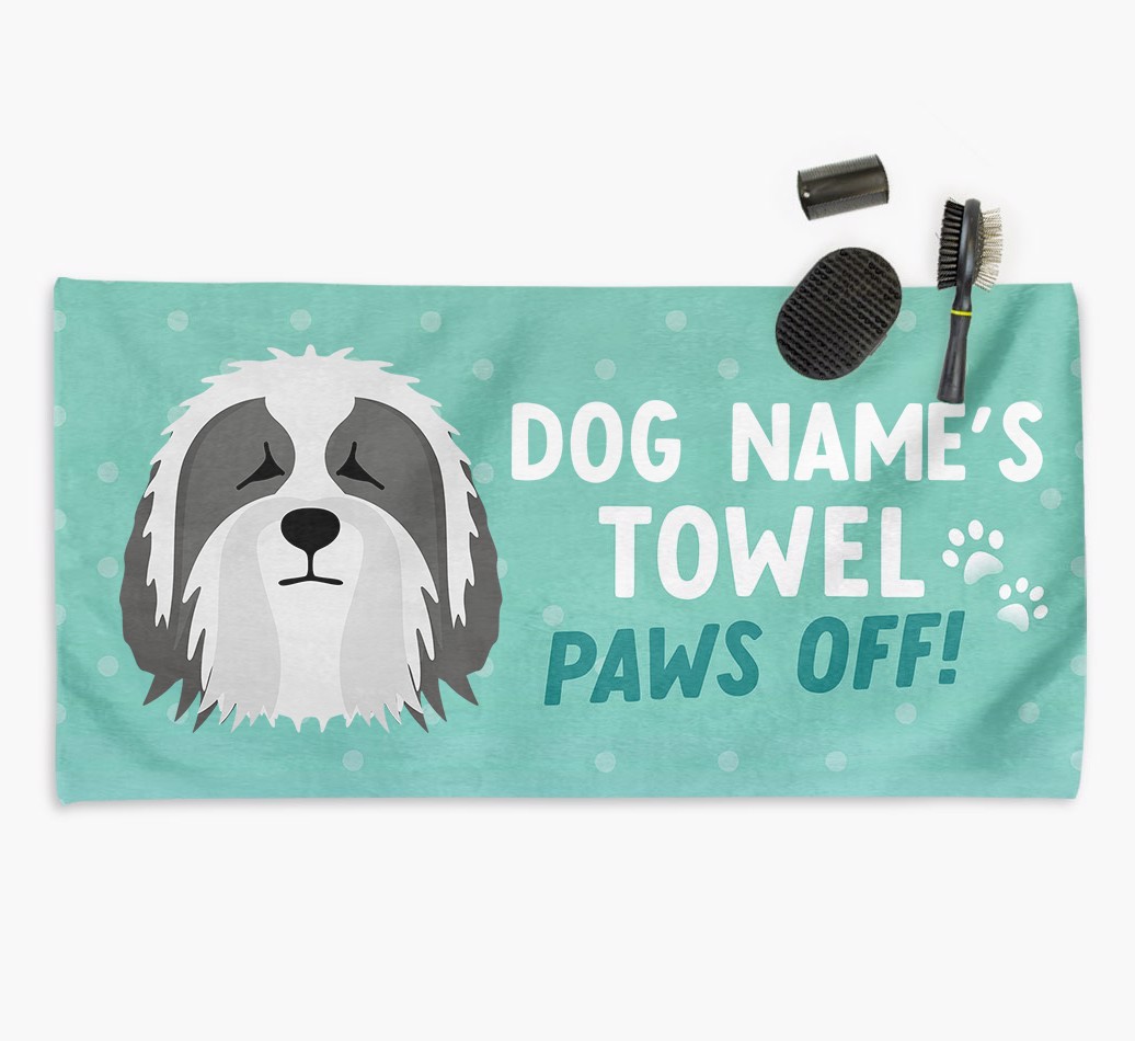 'Paws Off' Dog Towel for your {breedCommonName}