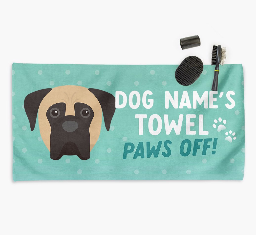 'Paws Off' Dog Towel for your {breedCommonName}