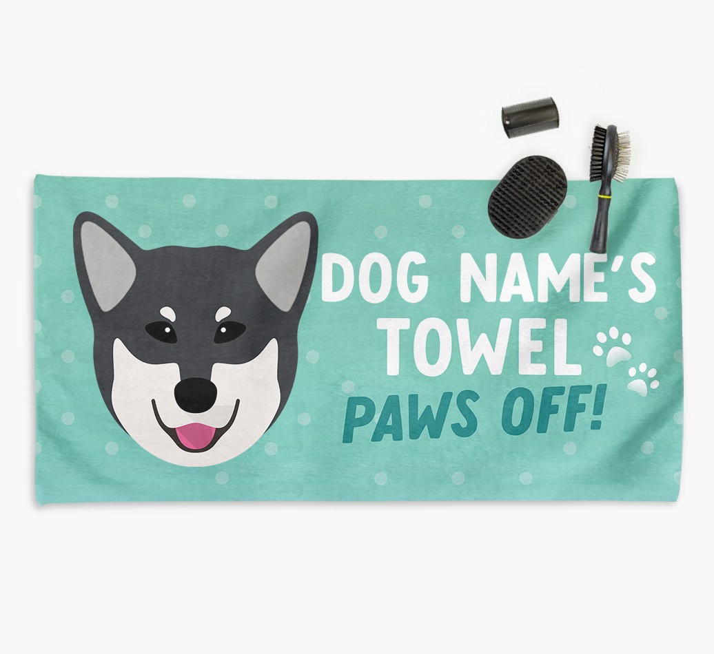 'Paws Off' Dog Towel for your {breedCommonName}