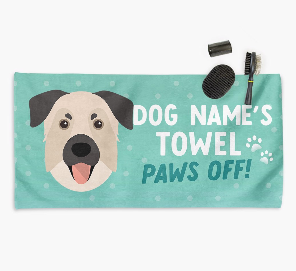 'Paws Off' Dog Towel for your {breedCommonName}