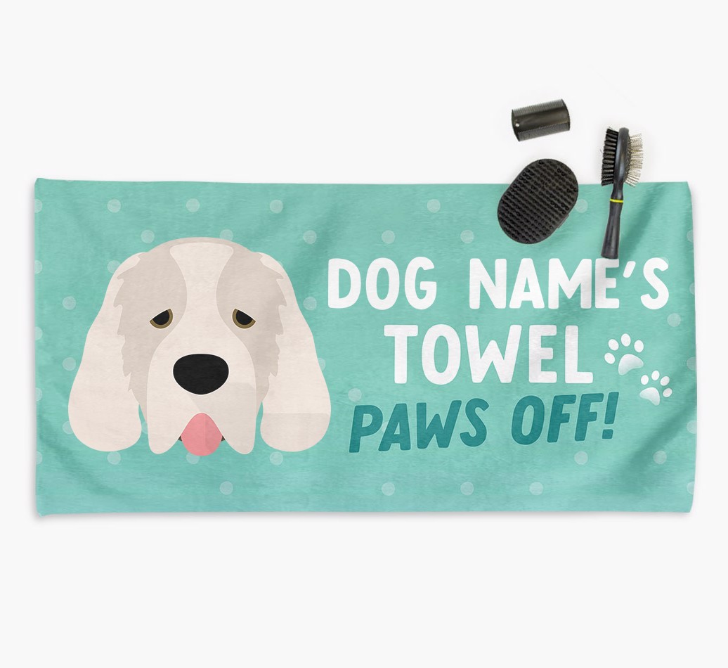 'Paws Off' Dog Towel for your {breedCommonName}