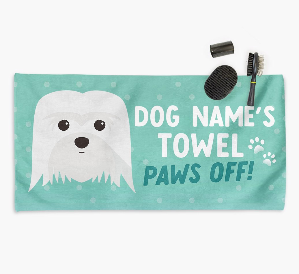 'Paws Off' Dog Towel for your {breedCommonName}