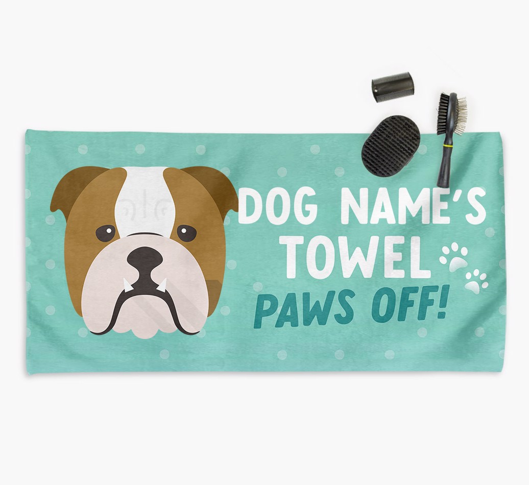 'Paws Off' Dog Towel for your {breedCommonName}