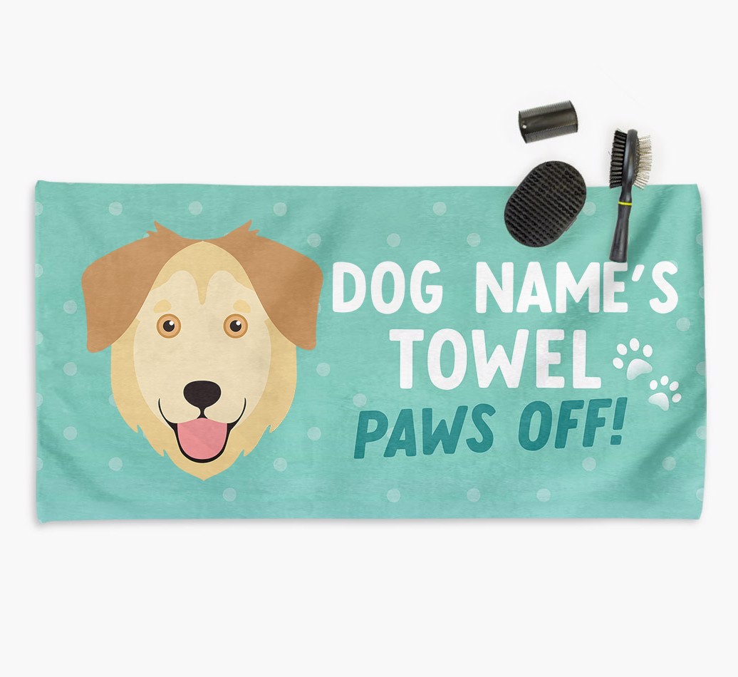 'Paws Off' Dog Towel for your {breedCommonName}