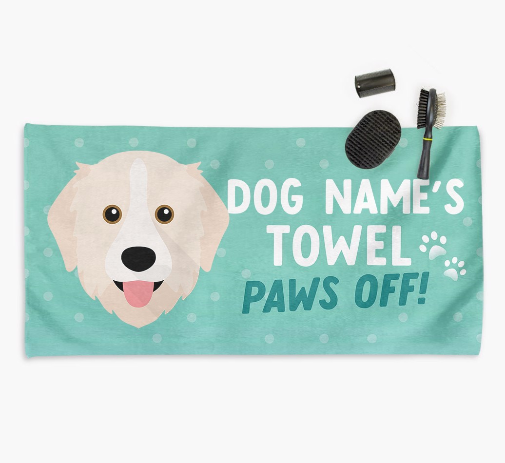 'Paws Off' Dog Towel for your {breedCommonName}