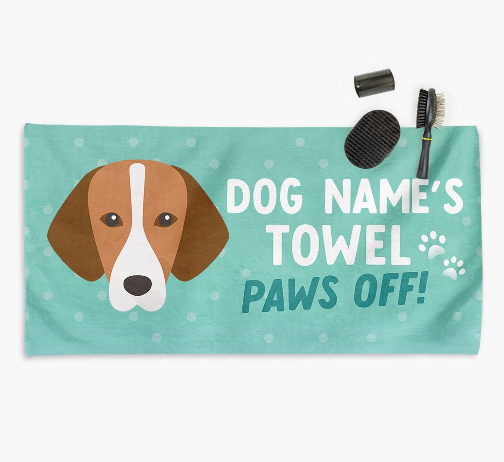 'Paws Off' Dog Towel for your {breedCommonName}