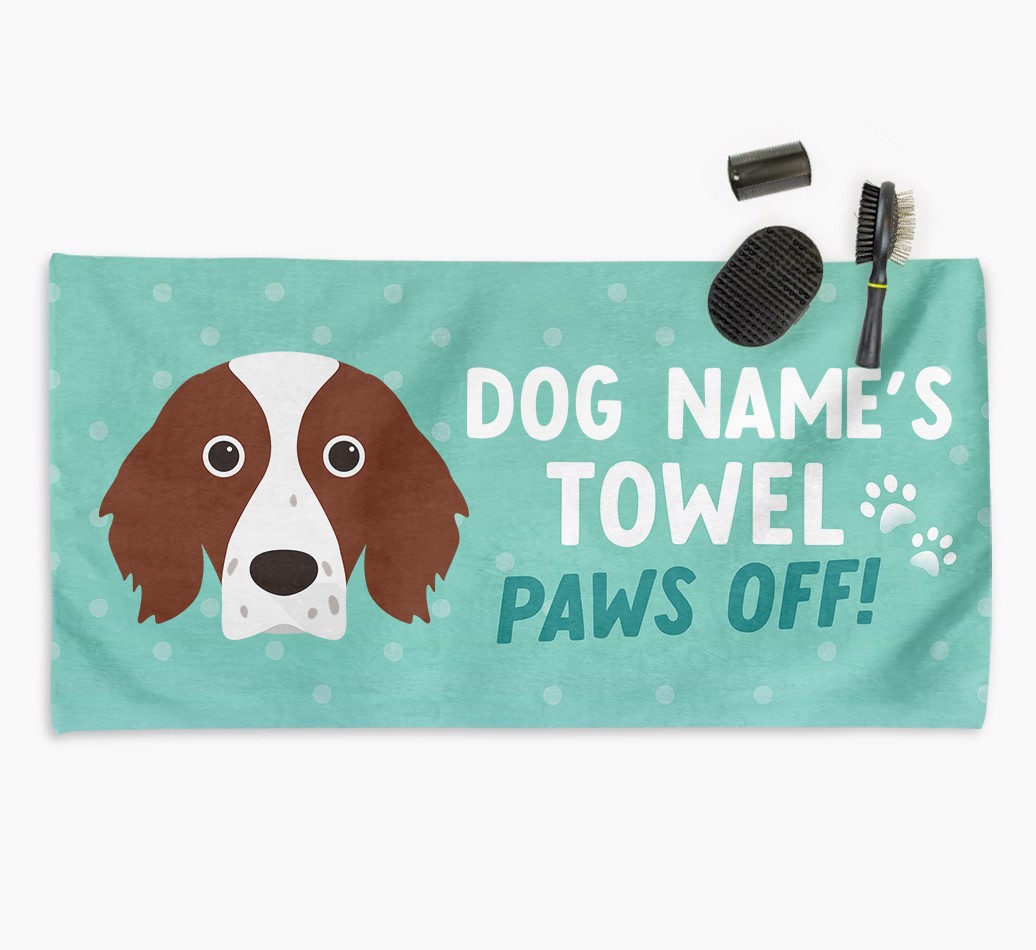 'Paws Off' Dog Towel for your {breedCommonName}