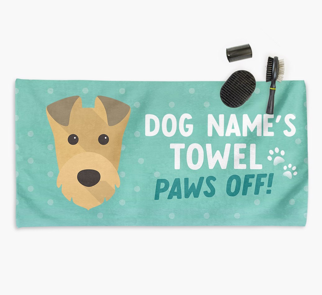 'Paws Off' Dog Towel for your {breedCommonName}