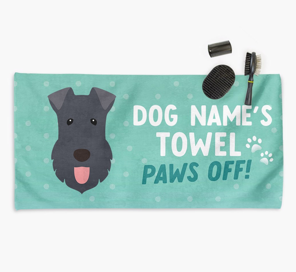 'Paws Off' Dog Towel for your {breedCommonName}