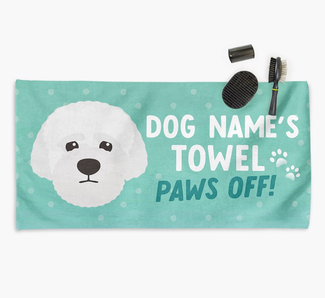 'Paws Off' Dog Towel for your {breedCommonName}