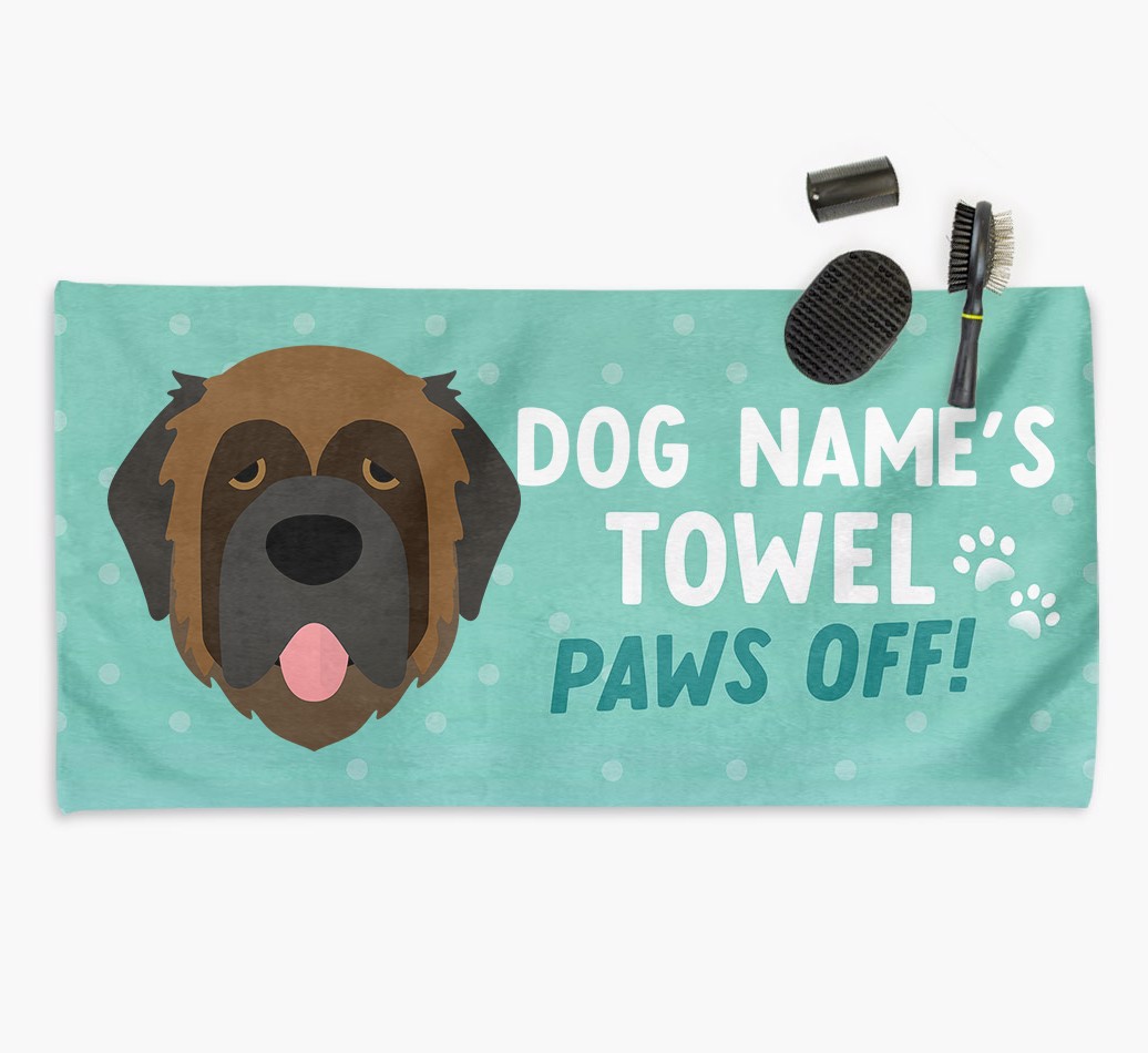 'Paws Off' Dog Towel for your {breedCommonName}