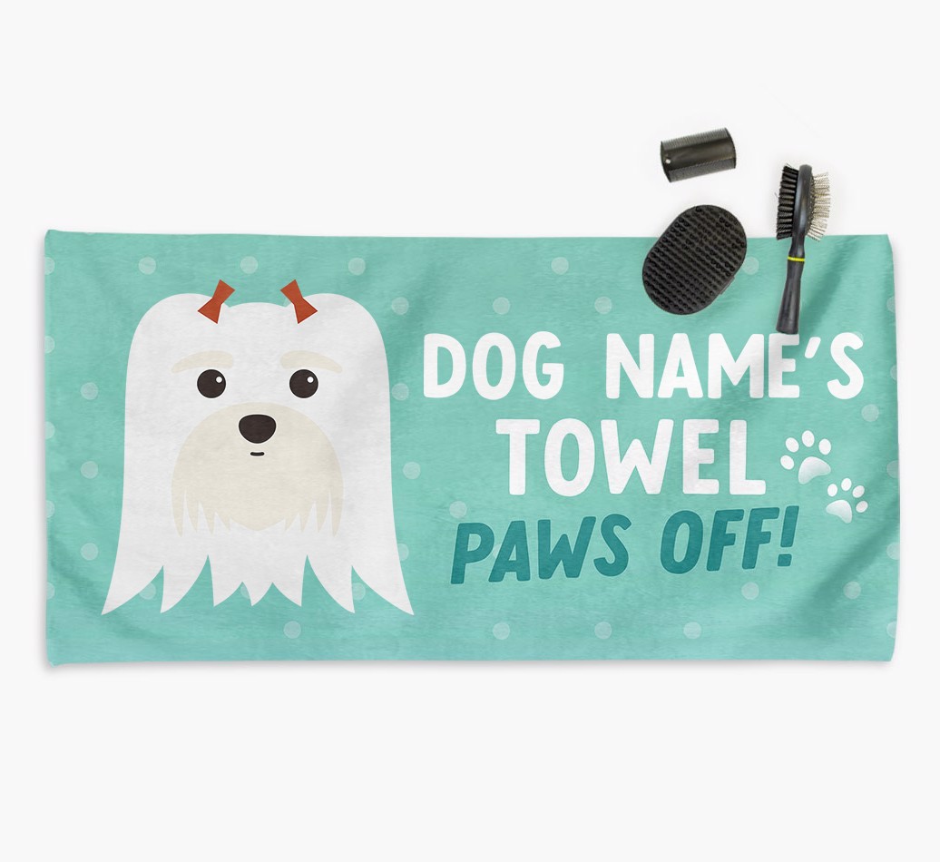 'Paws Off' Dog Towel for your {breedCommonName}
