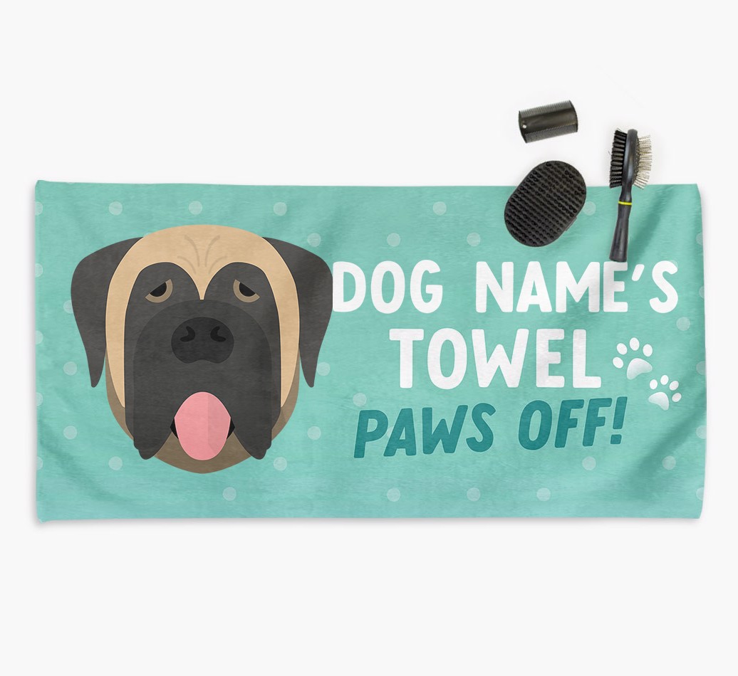 'Paws Off' Dog Towel for your {breedCommonName}