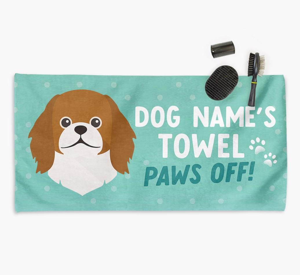 Paws Off Personalized Towel for your {breedFullName}