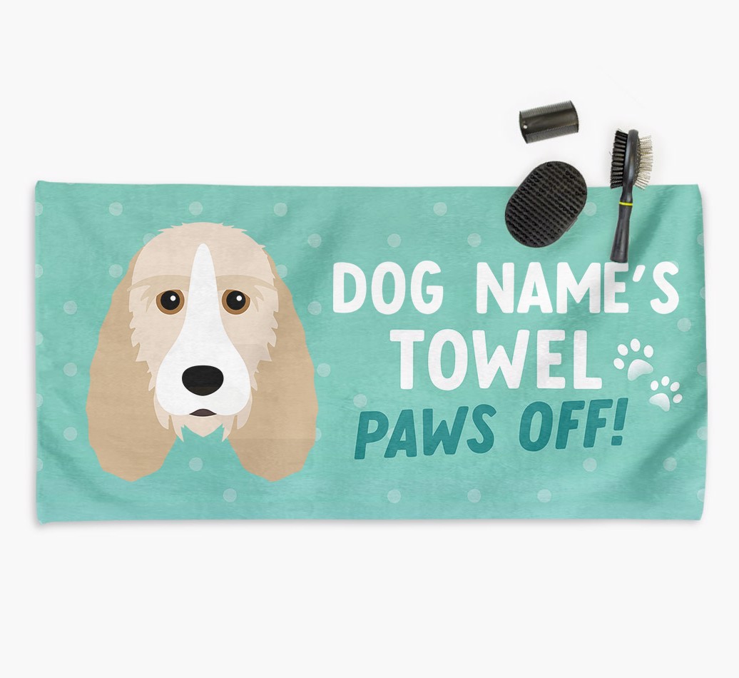 'Paws Off' Dog Towel for your {breedCommonName}