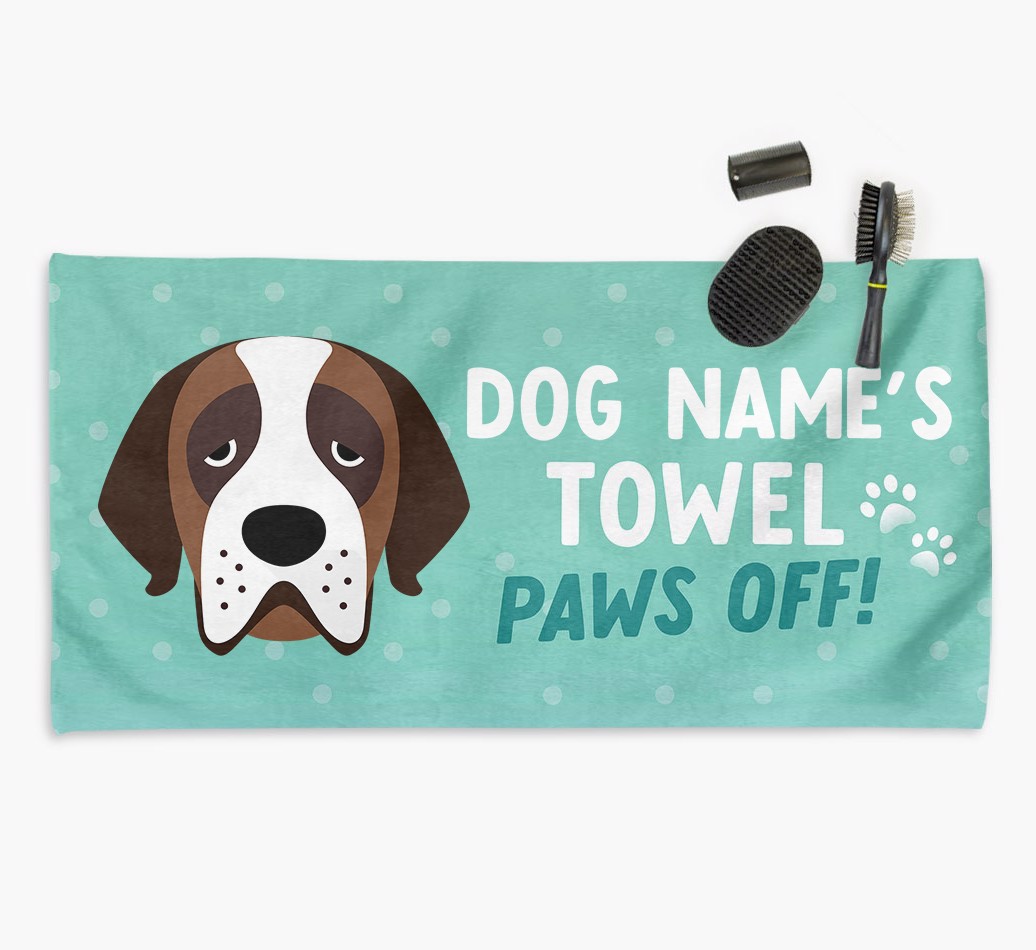 'Paws Off' Dog Towel for your {breedCommonName}