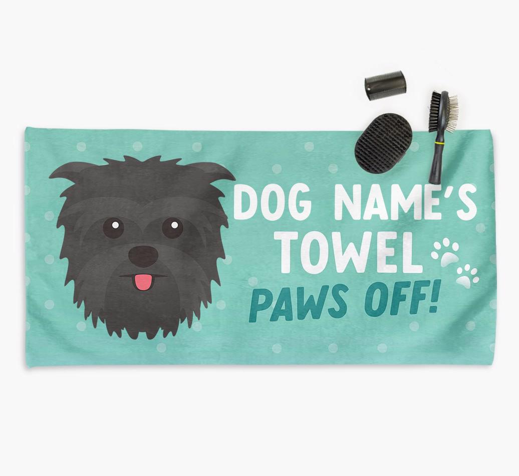 Paws Off Personalized Towel for your {breedFullName}
