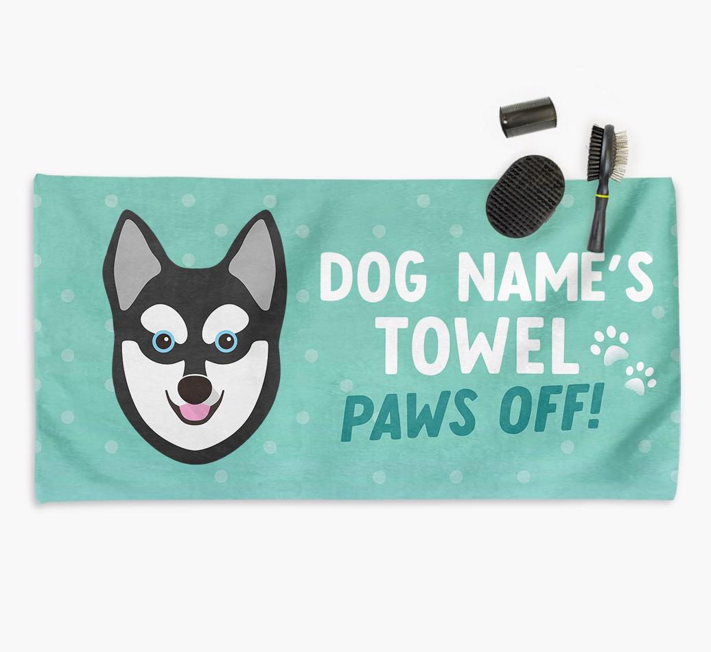 Paws Off Personalized Towel for your {breedFullName}