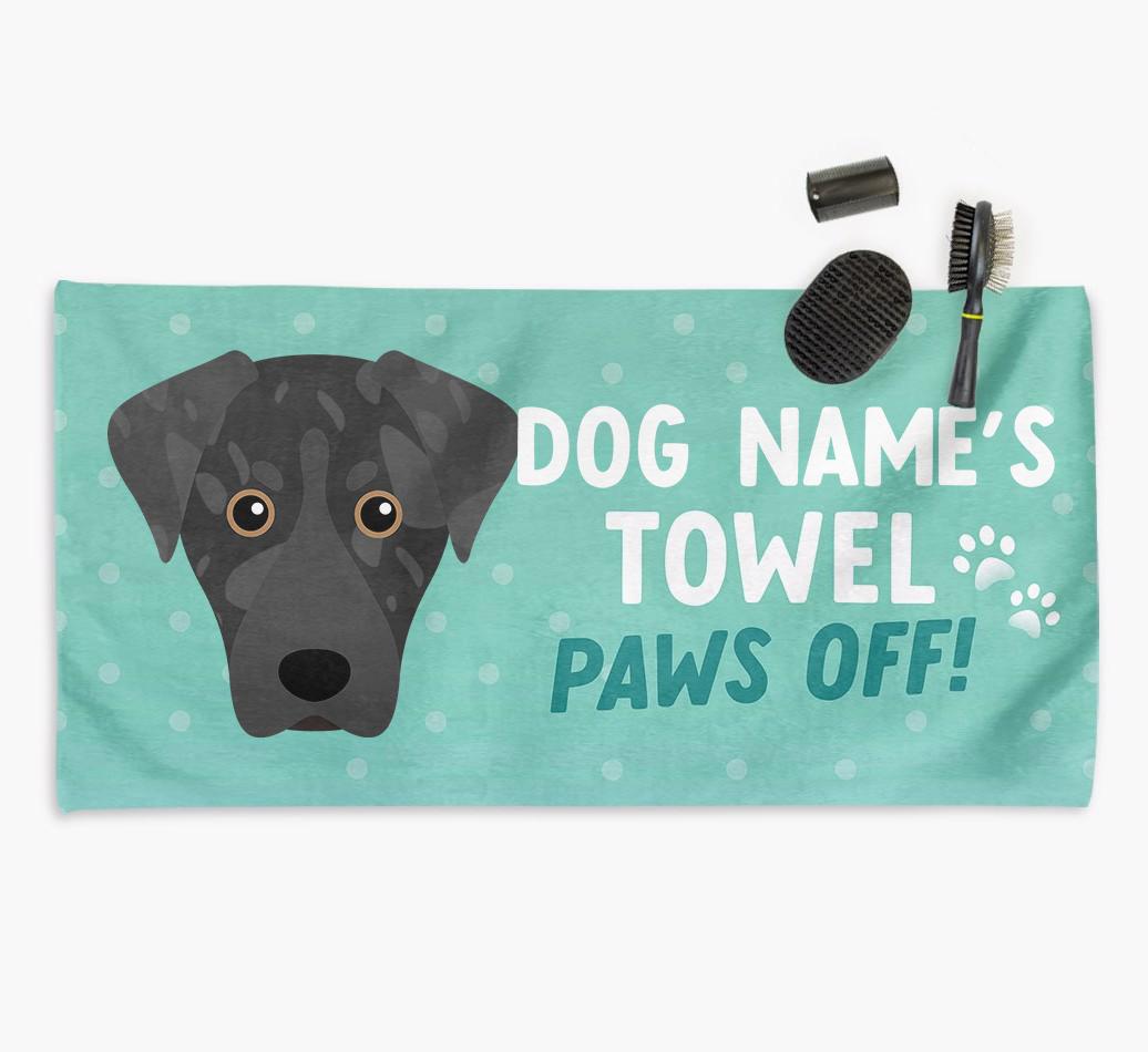 Paws Off Personalized Towel for your {breedFullName}