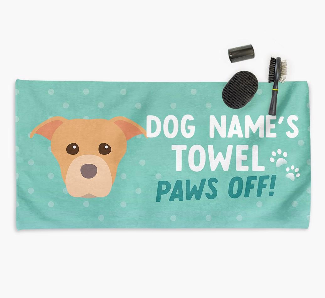 Paws Off Personalized Towel for your {breedFullName}