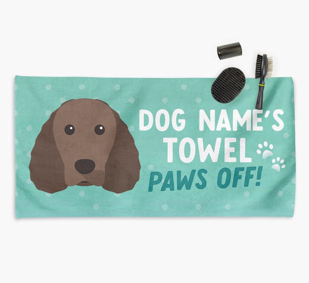 Paws Off Personalized Towel for your {breedFullName}