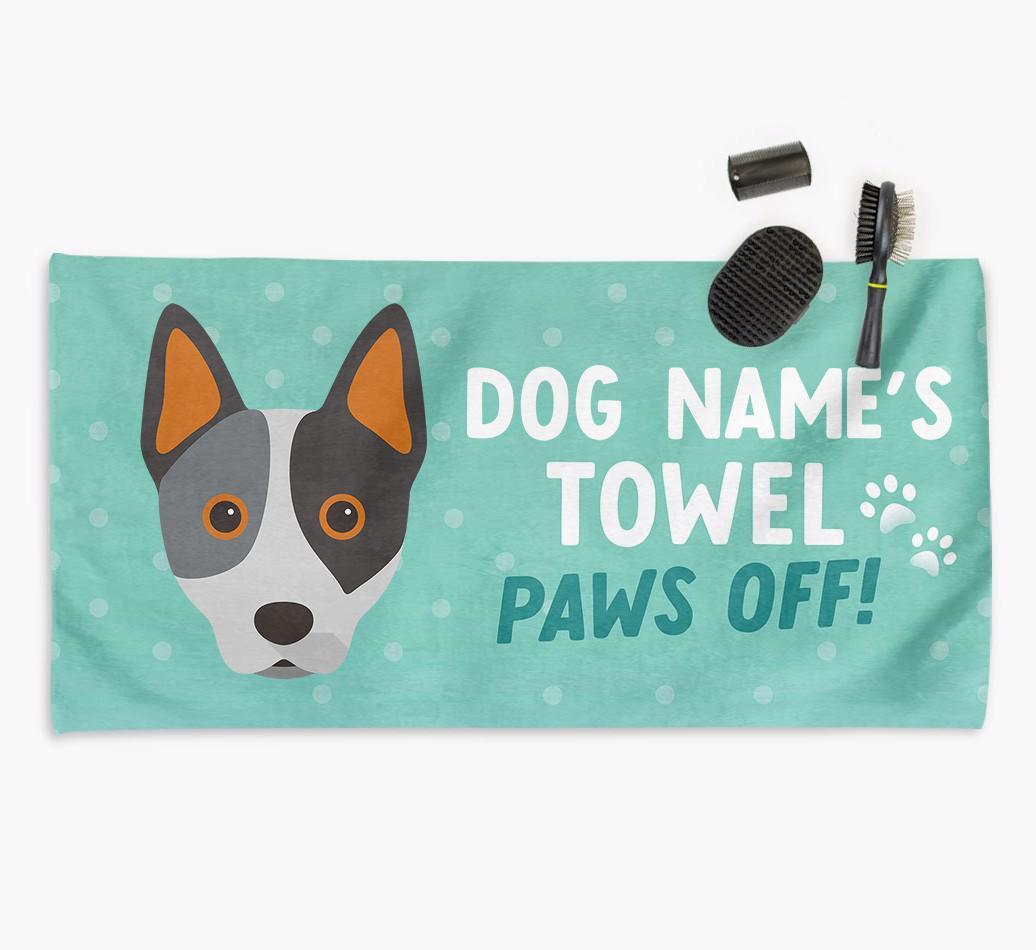 Paws Off Personalized Towel for your {breedFullName}