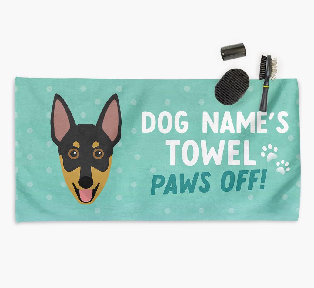 Paws Off Personalized Towel for your {breedFullName}