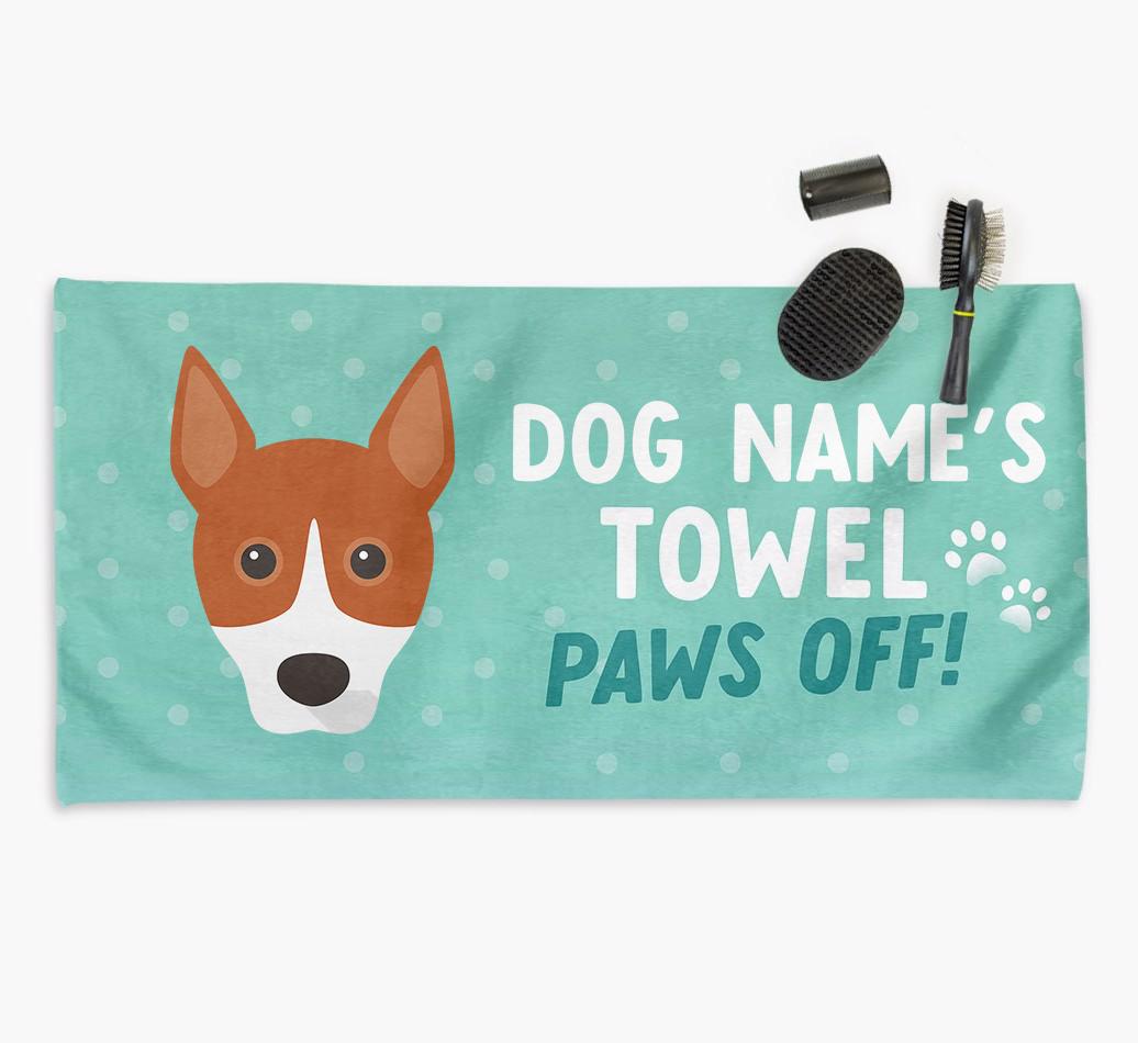 Paws Off Personalized Towel for your {breedFullName}