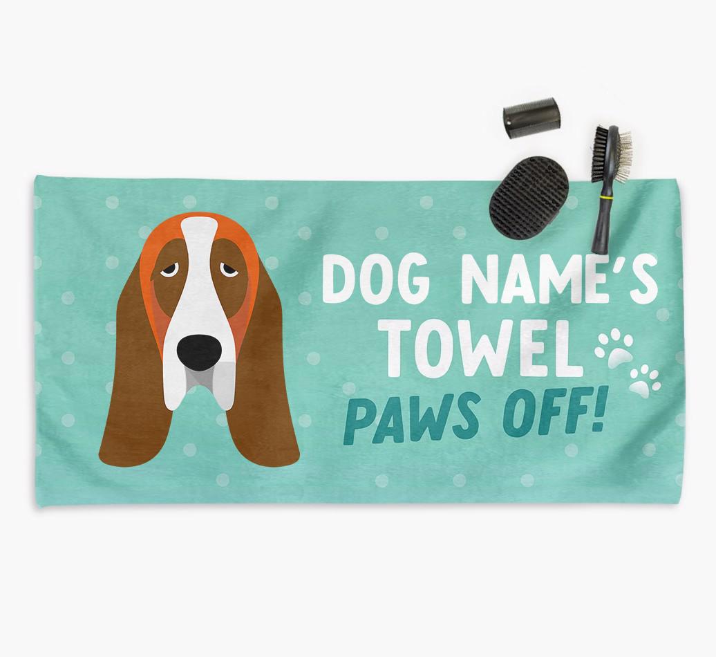 Paws Off Personalized Towel for your {breedFullName}