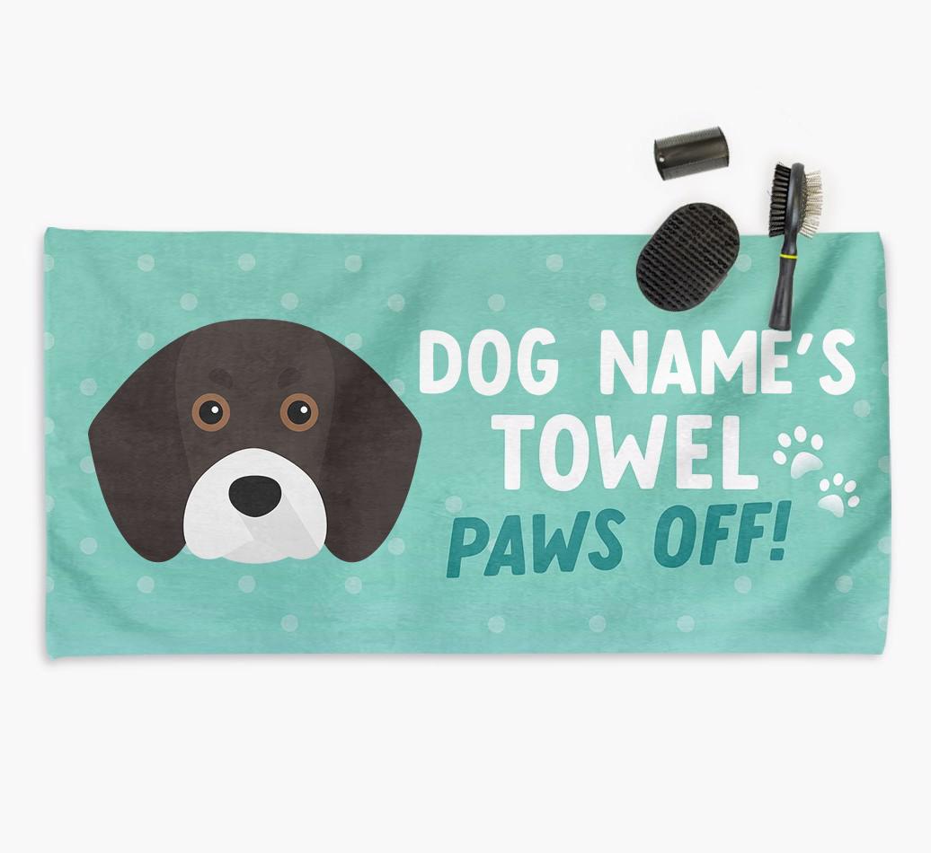 Paws Off Personalized Towel for your {breedFullName}