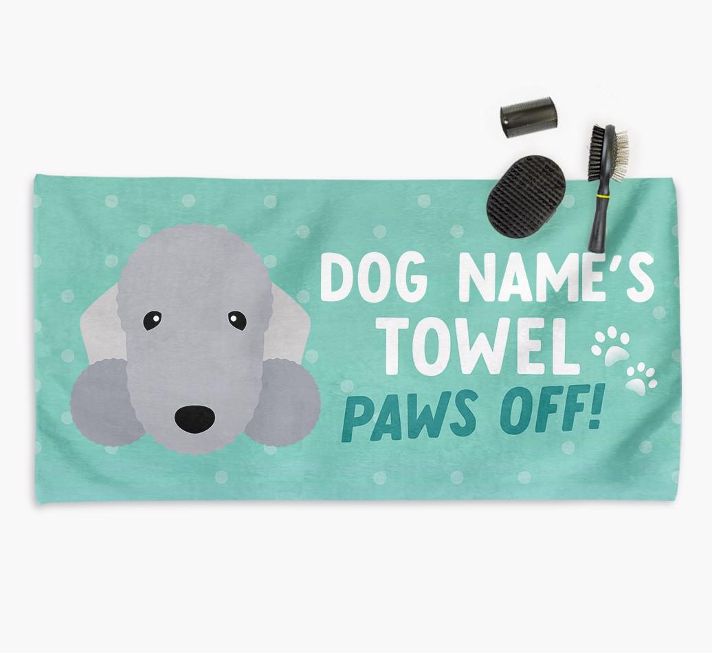 Paws Off Personalized Towel for your {breedFullName}