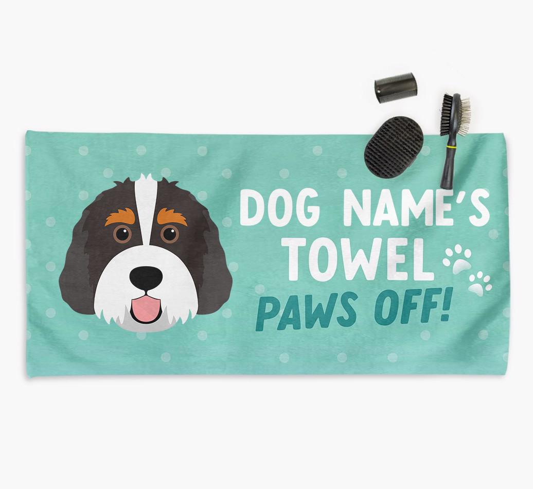 Paws Off Personalized Towel for your {breedFullName}