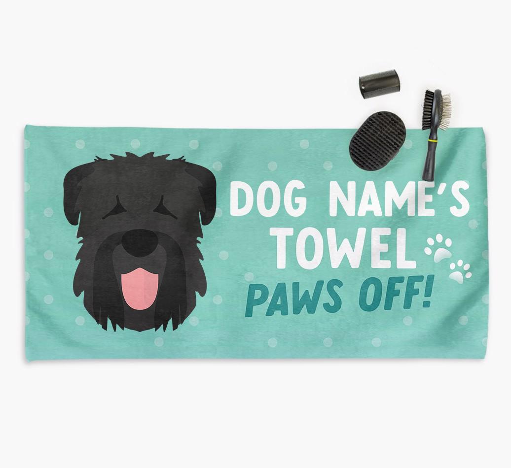 Paws Off Personalized Towel for your {breedFullName}