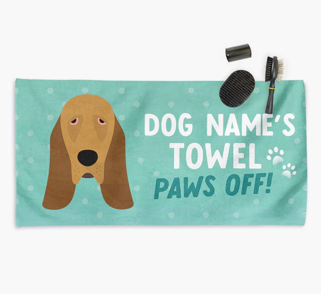 Paws Off Personalized Towel for your {breedFullName}