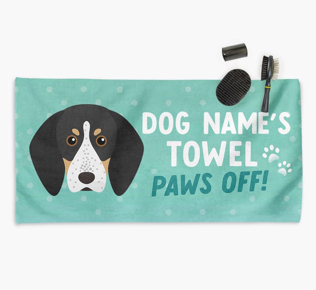 Paws Off Personalized Towel for your {breedFullName}