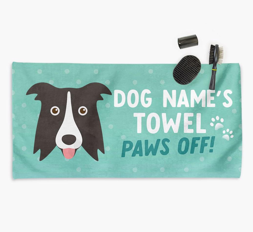 Paws Off Personalized Towel for your {breedFullName}