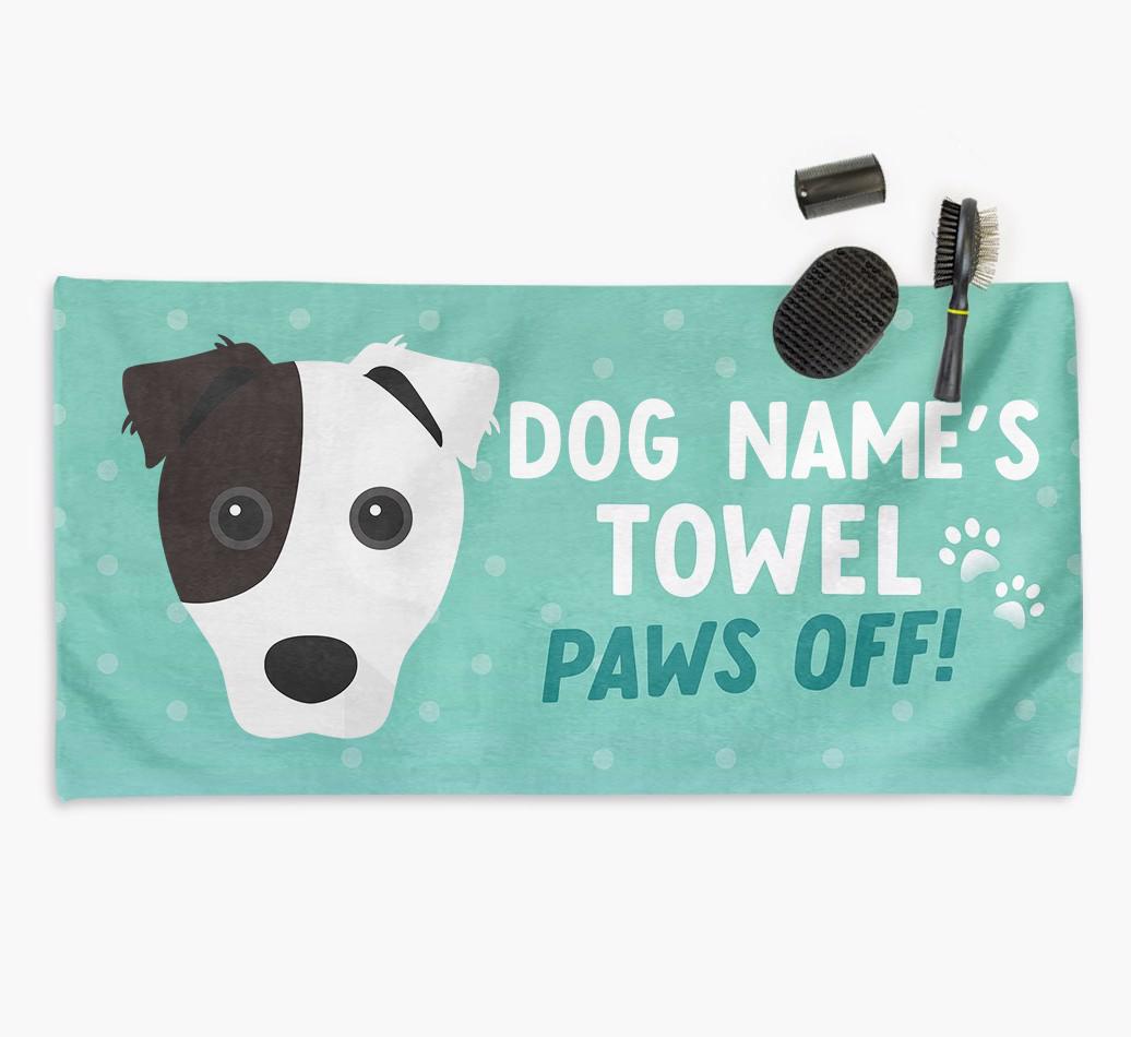 Paws Off Personalized Towel for your {breedFullName}