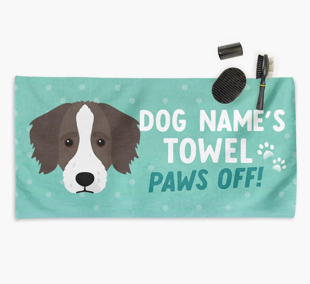 Paws Off Personalized Towel for your {breedFullName}
